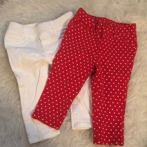 2 Pair Baby Gap Jeans/Jeggings 6-12mo. Like New.